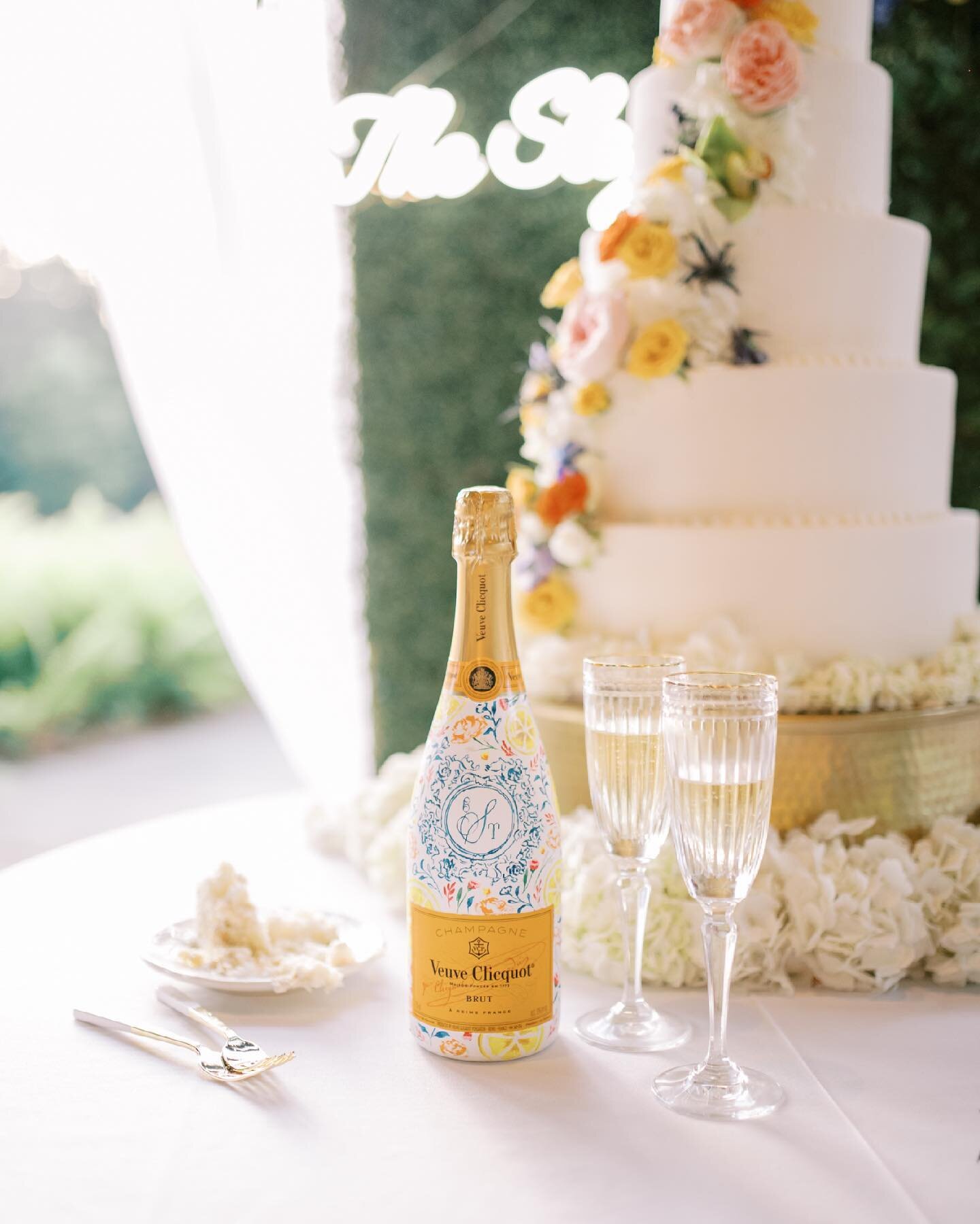 Life&rsquo;s too short. Eat the cake, drink the champagne. 
I love this mid-reception shot from this spring wedding!
.
Photography @haintbluecollective 
Planning @makeitperfectevents1
Venue and Catering @mooresmillclub
Farmhouse tables, string ligh