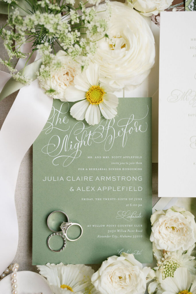 Southern lake wedding