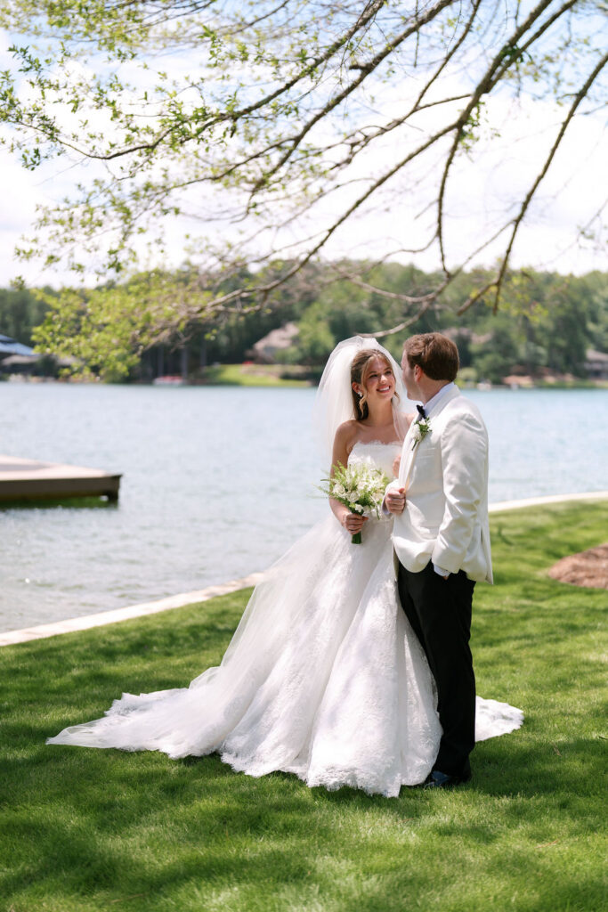 Southern lake wedding